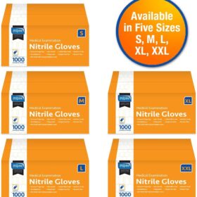 Inspire Nitrile Exam Gloves - 4.5 Mil Cobalt Blue Powder-Free Disposable Gloves for Medical, Dental & EMT Use