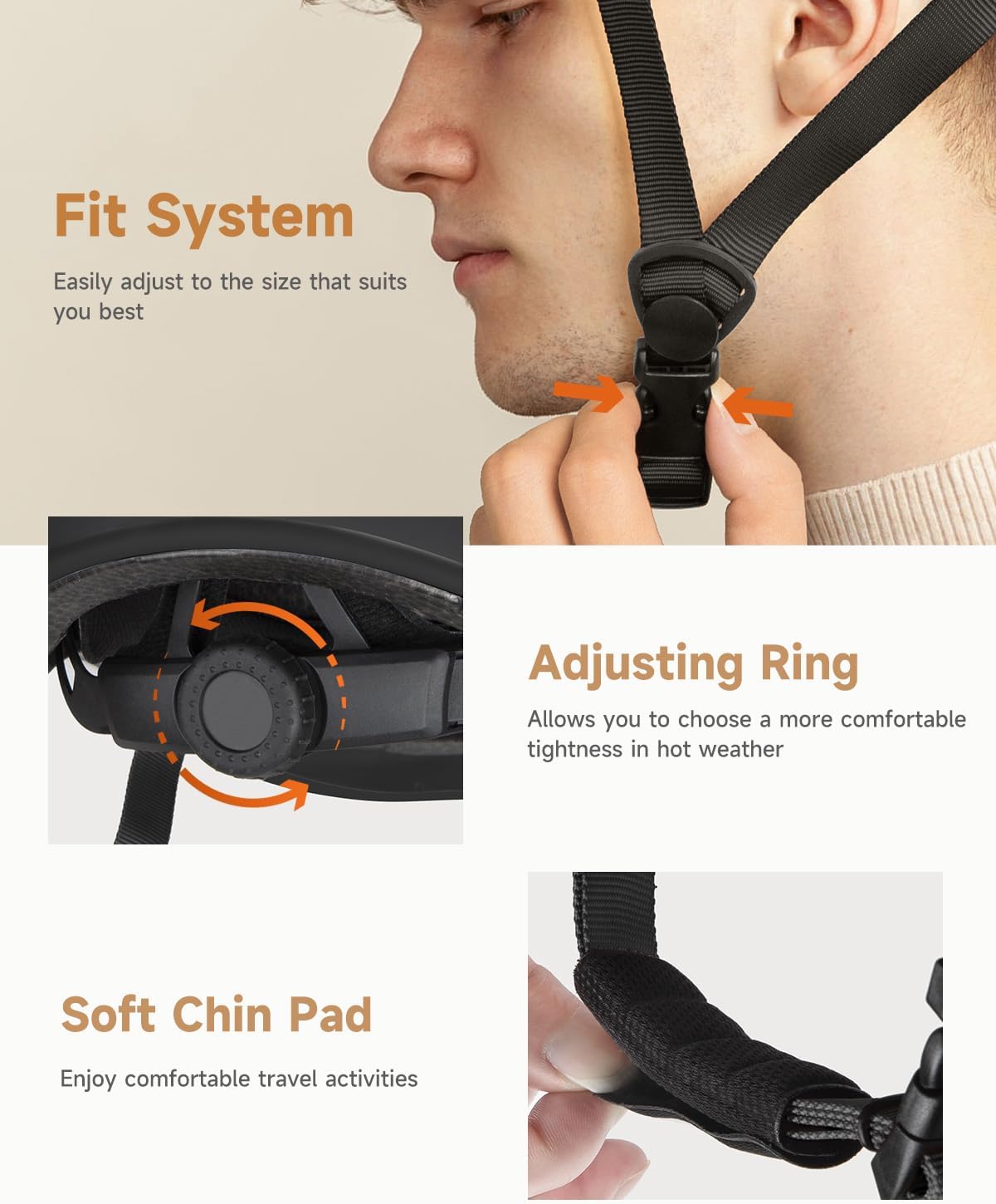 Findway Pro Certified Bike Helmet for Adults – Lightweight, Ventilated ABS & EPS Protective Cycling Helmet with Adjustable Dial for Road, Commuter, and Skateboard Use