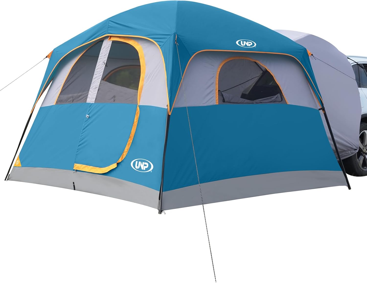 UNP 6-Person SUV Tent – 10' x 9' Waterproof Camping Shelter with Rainfly, Easy Setup Vehicle Sleeve & Breathable Mesh Design
