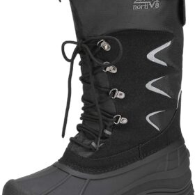 NORTIV 8 Men's Waterproof Winter Hiking Boots | Insulated with Faux Fur Liner for Warmth | Lightweight & Slip-Resistant for Snow, Rain & Outdoor Adventures