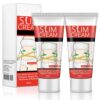 Anti-Cellulite Hot Cream – 2 Pack Fat Burning Slimming Gel for Belly, Waist & Legs – Firming & Moisturizing Body Treatment for Men & Women (60ml)