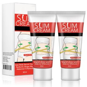 Anti-Cellulite Hot Cream – 2 Pack Fat Burning Slimming Gel for Belly, Waist & Legs – Firming & Moisturizing Body Treatment for Men & Women (60ml)