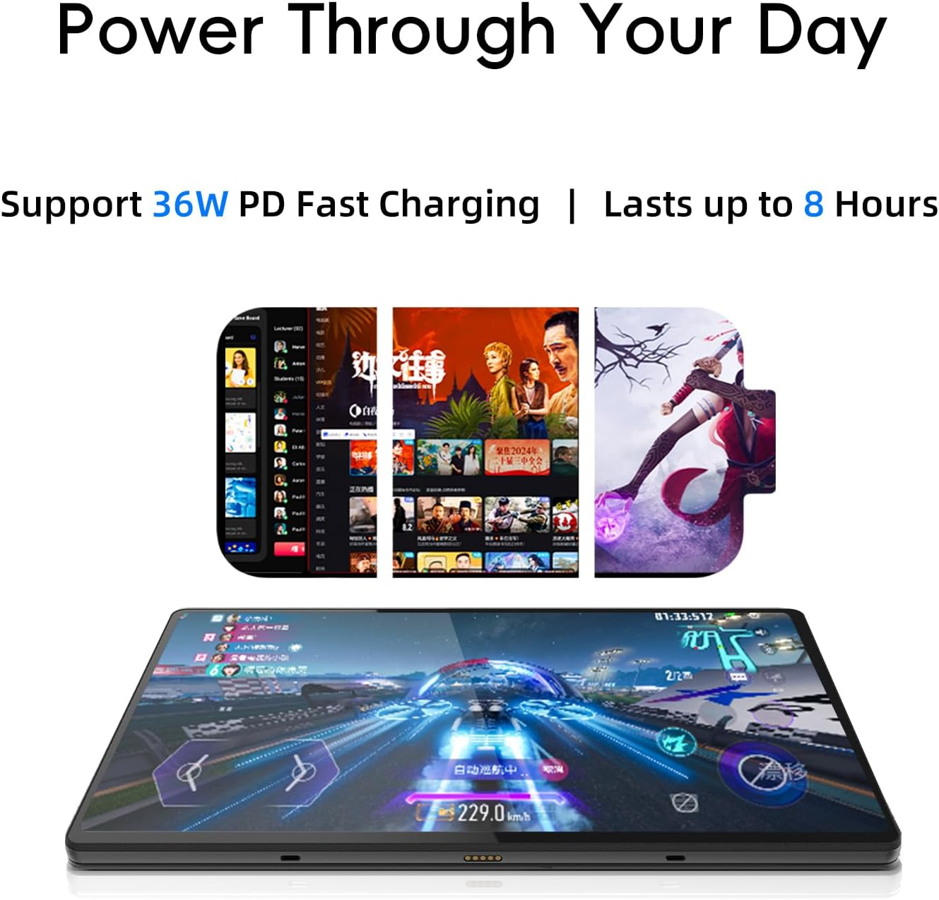 2025 2-in-1 Laptop Tablet 12" 2K FHD Touchscreen, Intel N95 Quad-Core (Up to 3.4GHz), 12GB DDR5 RAM, 512GB SSD, Detachable Magnetic Keyboard, Windows 11 PC for Students Business