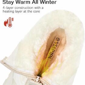 Cozy Women's Winter Snow Boots | Waterproof, Warm & Slip-Resistant Mid-Calf Booties for Hiking & Outdoor Adventures