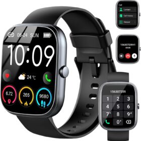 UAUE-T60 Smart Watch with Bluetooth Calling 2025 – 1.91&ldquo; HD Display Fitness Tracker for Android & iOS
