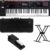 Roland FANTOM-06 61-Key Music Workstage Bundle with ZEN-Core, Hard Case, Stand & Sustain Pedal