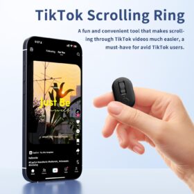 Bluetooth Page Turner Ring & Remote Shutter for TikTok, Ebooks & Selfies | Hands-Free Scrolling for iPhone, iPad & Android
