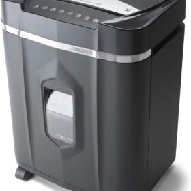 Aurora AU1210MA High-Security 12-Sheet Micro-Cut Shredder with Pullout Basket – Destroys CDs, Credit Cards, and Documents