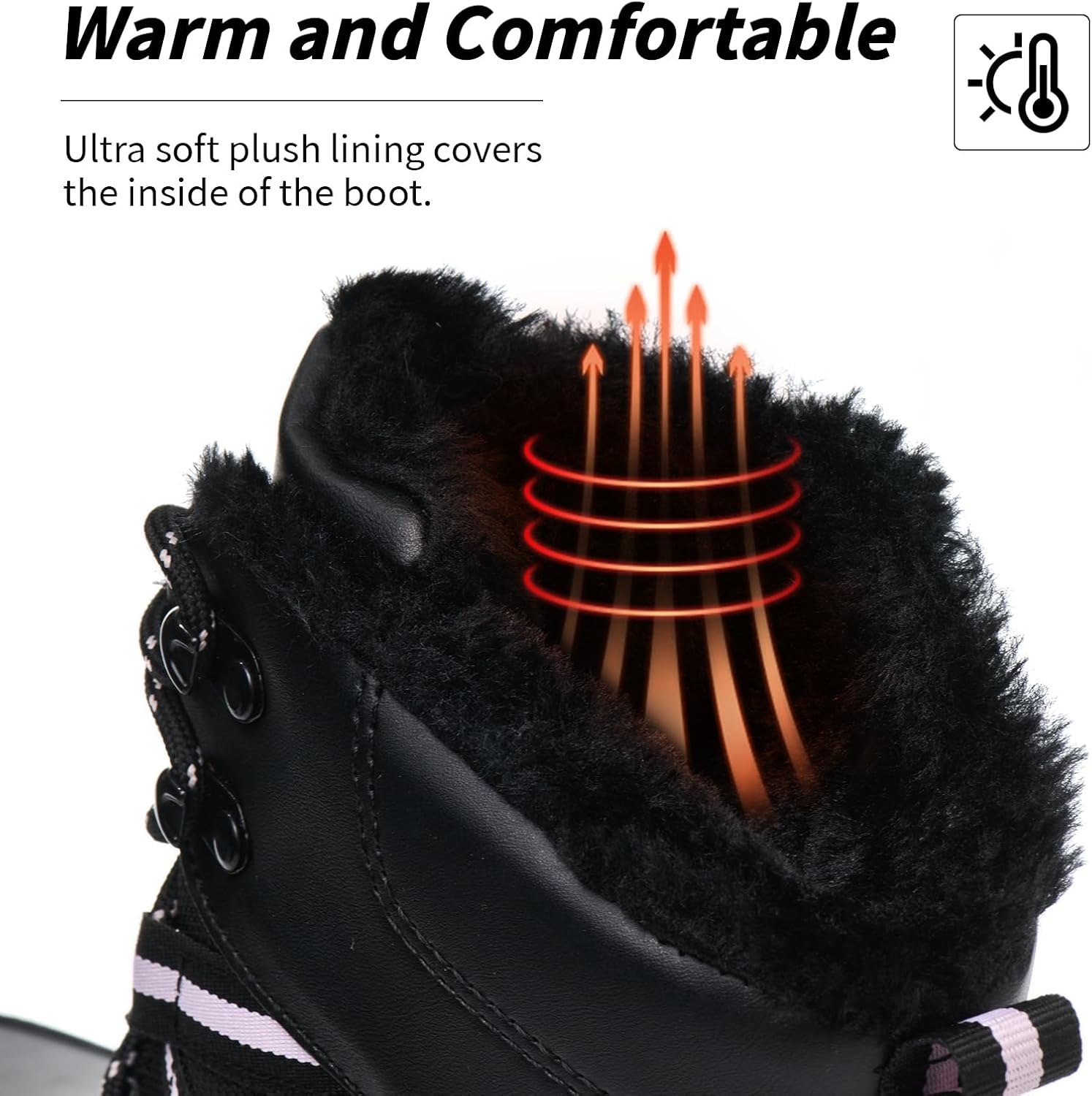 Women's Insulated Winter Snow Boots | Waterproof & Anti-Slip Mid-Calf Booties for Cozy Warmth