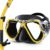 Greatever Dry Snorkel Set with Panoramic Wide View Mask – Anti-Fog, Leak-Proof Scuba & Swim Diving Gear for Adults