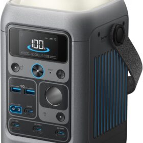 Anker SOLIX C300 DC Portable Power Station - 288Wh LiFePO4 Solar Generator with 300W Output, 140W USB-C, and 7 Ports for Camping, Travel, and Emergency Backup