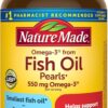 Nature Made Omega-3 Fish Oil 550mg - 300 Mini Softgels (100 Day Supply) - Heart Support & EPA/DHA Supplement - USP Verified, Gluten Free