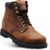Men's 6-Inch Soft Toe Leather Work Boots – Heavy-Duty Construction Shoes with Slip-Resistant Rubber Sole