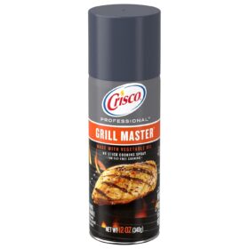 Crisco Professional Grill Master No-Stick Cooking Spray - 12 Oz High Heat Canola Oil Formula