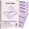 grace & stella Award-Winning Foot Peel Mask (4 Pairs) | Lavender Scented Exfoliating Treatment | Say Goodbye to Calluses & Dry Cracked Feet for Silky Smooth, Baby Soft Skin | Easy At-Home Pedicure Experience