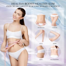 HOLYOM B Flat Belly Firming Cream - Advanced Skin Tightening & Stretch Mark Treatment for Stomach, Thighs & Body - 4.22 fl oz Moisturizer with Retinol, Caffeine & Hyaluronic Acid