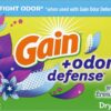 Gain + Odor Defense Dryer Sheets, Super Fresh Blast Scent, 240 Count