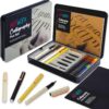 Artworx Calligraphy Pen Set for Beginners – Complete Hand Lettering Kit with 4 Fountain Pens, 5 Nibs, Guide Book & Practice Sheets