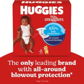 Huggies Little Snugglers Baby Diapers Size 2 (12-18 lbs) - 29 Count Disposable Diapers with GentleAbsorb Liner and Wetness Indicator