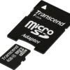 Transcend 4GB Class 4 microSDHC Flash Memory Card with SD Adapter (TS4GUSDHC4)