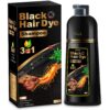 Herbal 3-in-1 Hair Color Shampoo for Men & Women – Instant Black Coverage & Conditioning Treatment for Gray Hair