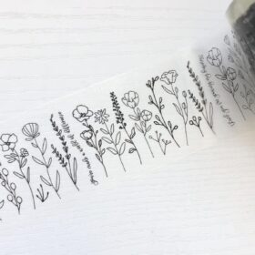 Mailed It Eco-Friendly Packing Tape - 2-Pack Floral Patterned Gummed Paper Tape - 2 Inch x 55 Yard Biodegradable Shipping Tape for Small Business & Gift Packaging