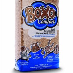 Boxo Comfort Premium Small Animal Bedding - 26-Liter Super Absorbent & Dust-Free Litter for Hamsters, Guinea Pigs, Rabbits, and Ferrets