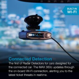 Escort MAX 360c MKII WiFi Laser Radar Detector | 360° Directional Protection, Bluetooth & CarPlay Compatible, Extreme Range