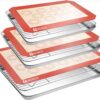 Ultimate Stainless Steel Baking Set: 3 Sheet Pans, Cooling Racks & Silicone Mats (9-Piece Kit)