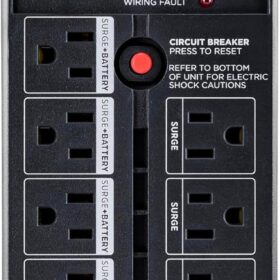 CyberPower CP1000AVRLCD UPS System - 1000VA/600W AVR Battery Backup, Mini-Tower LCD, 9 Outlets with Surge Protection