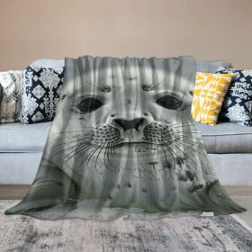 Cute Animal Design Fuzzy Throw Blanket - Ultra-Soft Plush Fleece for Couch, Bed & Sofa