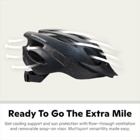 Schwinn Thrasher Adult Bike Helmet – Lightweight Microshell with Adjustable Dial Fit, 360° Padding & Air Vents for Riders 14+ (58-62 cm)