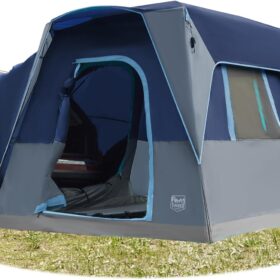 TIMBER RIDGE SUV Tent – 5-Person Weatherproof Vehicle Camping Shelter with Rainfly & Annex, Fits CUVs, Vans, and Trucks