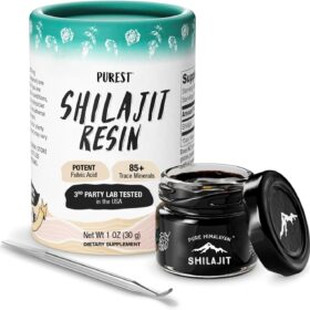Premium Shilajit Resin from the Himalayan Peaks - Potent 85+ Trace Minerals & Fulvic Acid for Peak Energy, Vitality & Immune Support - 3rd Party Tested, 30g Jar