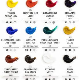 Liquitex Professional Heavy Body Acrylic Paint, Essentials Set (12 x 22ml Tubes) - High Viscosity Artist Paint for Impasto, Texture & Mixed Media