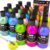Nicpro Iridescent Acrylic Paint Set – 20 Large 250ml Bottles of Color-Shifting Metallic Paints with Painting Knife, Sponge & Color Wheel