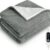 Heated Throw Blanket - 50x60 Soft Electric Blanket with 5 Heat Levels, 10H Auto-Off, & ETL Certification (Premium Grey)