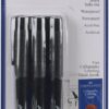Faber-Castell PITT Artist Pen Calligraphy Set - 3 Count, Black, Chisel Tip (2.5mm)