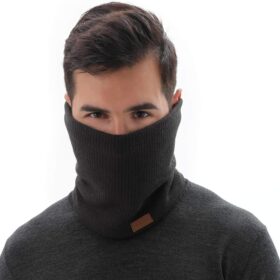 NovForth Thermal Fleece Neck Warmer – Unisex Windproof Ski Face Mask & Snowboard Gaiter Scarf