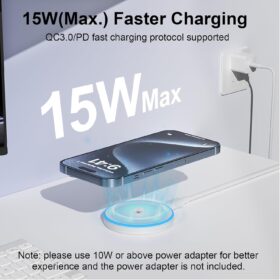 2-Pack 15W MagSafe Charger - Fast Magnetic Wireless Charging Station for iPhone 17, 16, 15, 14, 13, 12 & AirPods (Sleep-Friendly LED, Cooling Vents, 3ft Cables Included)