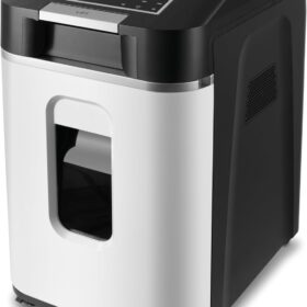 AURORA AU220MB 220-Sheet Auto-Feed High Security Micro-Cut Paper Shredder - P-5 Grade, 60 Min Run Time
