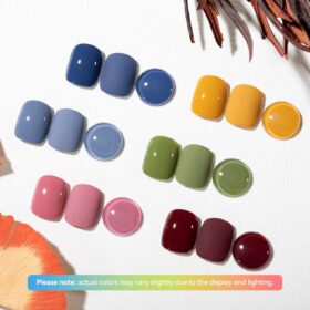 Winter Collection Nail Polish Set – 6-Piece Burgundy, Grey & Red Quick Dry Nail Lacquer | HEMA-Free, Vegan Formula for DIY Manicures & Christmas Gifts