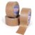 ADHES Heavy Duty Brown Packing Tape - 100% Recyclable Kraft Paper Tape, 2 Inch x 43 Yards (3 Rolls) - Eco-Friendly, Writable & Hand Tearable for Moving, Shipping, and Storage