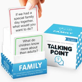 Family Conversation Cards – 200 Questions to Reconnect & Build Confidence – Fun Table Talk Game for Kids, Teens & Adults