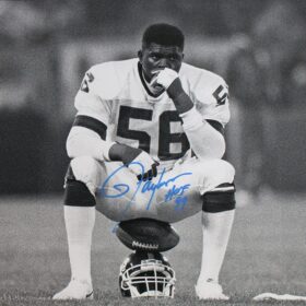 Lawrence Taylor Autographed New York Giants 16x20 Photo - HOF Inscription - BAS & Denver Autographs COA