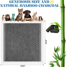 Premium Disposable Guinea Pig Cage Liners – 40 Count Ultra-Absorbent Charcoal Pee Pads for Rabbits, Hamsters & Small Pets