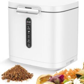 Smart Electric Kitchen Composter - 4L Odorless Countertop Food Waste Disposer with Auto-Clean & LED Display - Creates Organic Fertilizer in Hours