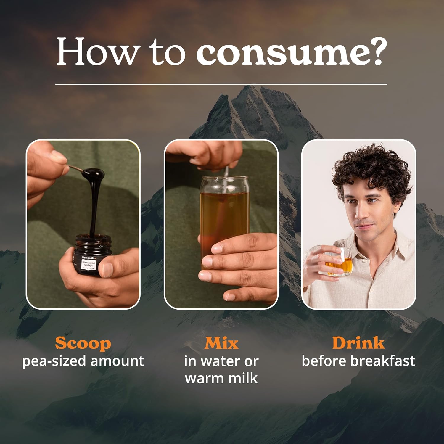 Better Alt Pure Himalayan Shilajit Resin – Gold Grade, 75% Fulvic Acid, 400mg Potent Formula – 75 Servings for Immune Support, Energy, & Vitality (Lab Tested)