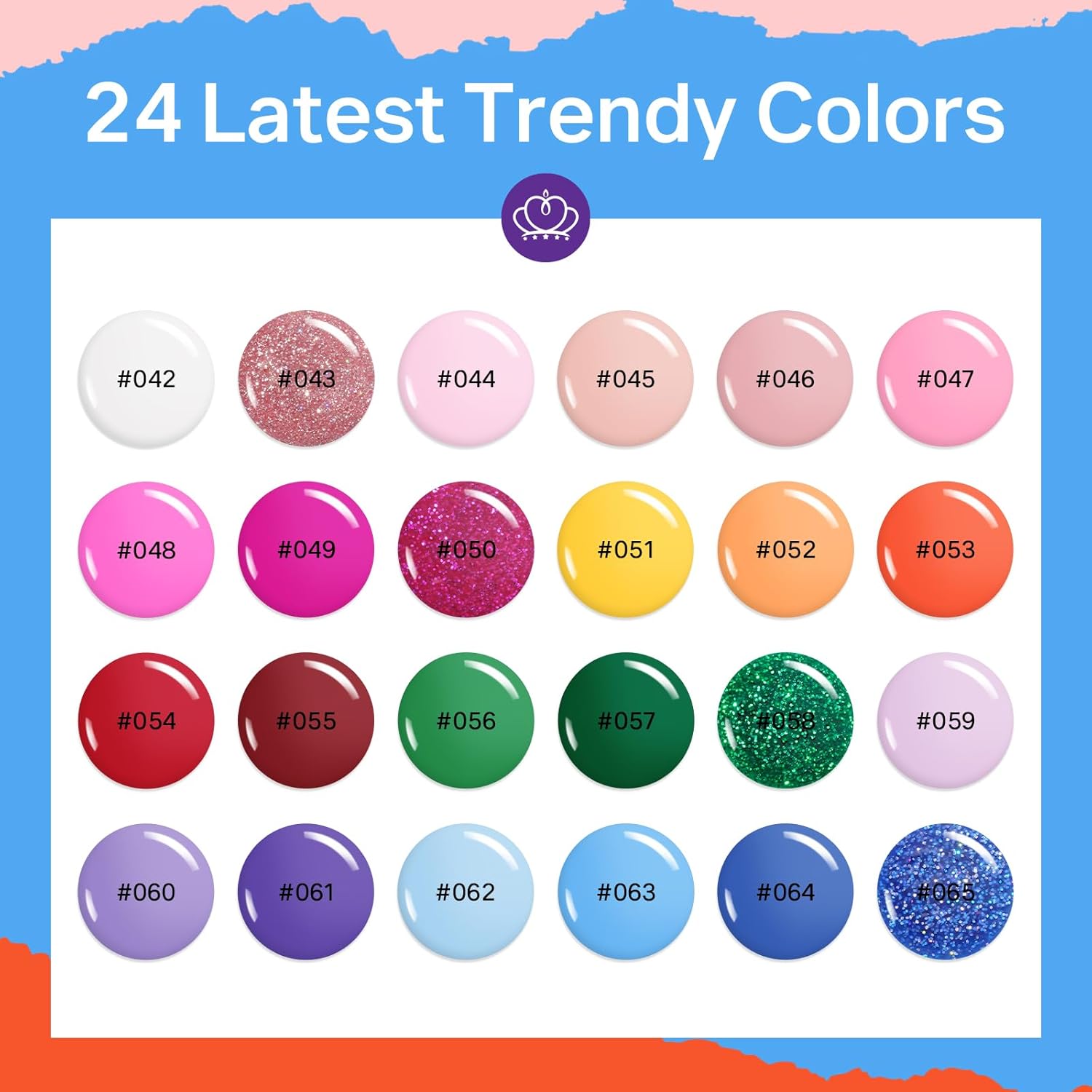 MIZHSE Quick Dry Nail Polish Set – 24 Trendy Shades Neon, Glitter & Cream Finish, Air Dry Fast Lacquer, Non-Gel Long Lasting Manicure Kit DIY Gift for Women