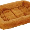 MidWest Homes for Pets QuietTime Bolster Dog Bed, Ultra-Soft Cinnamon Faux Fur, Machine Washable & Crate Friendly Bedding for Small Dogs, Cats, Puppies & Kittens